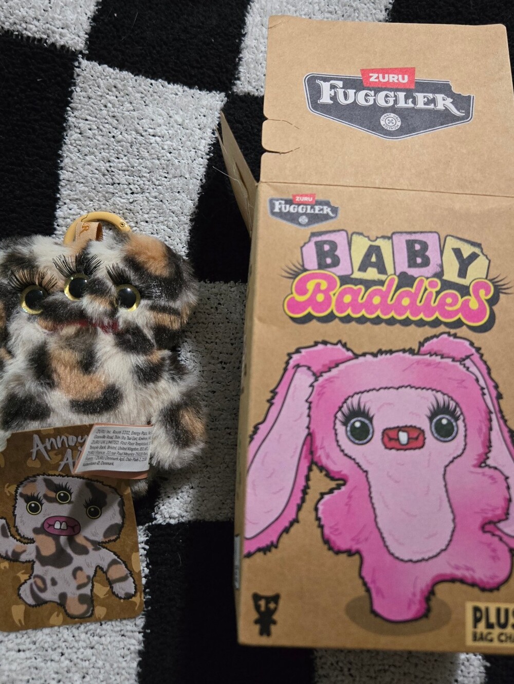 Fuggler Baby Baddies Keyrings Series 1 Collectible 5" Plush Toy Annoyed Alien